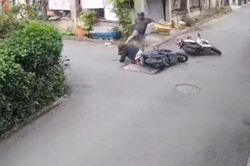 Công an vào cuộc vụ người đàn ông đạp vào đầu cô gái sau va chạm giao thông