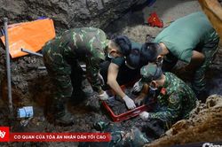 Tiếp tục quy tập thêm 2 hài cốt liệt sĩ tại Công viên Lê Thị Riêng