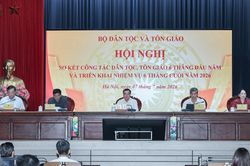 Tập trung thực hiện quyết liệt c&aacute;c nhiệm vụ c&ocirc;ng t&aacute;c d&acirc;n tộc, t&ocirc;n gi&aacute;o