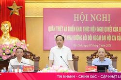 H&agrave; Tĩnh qu&aacute;n triệt nghị quyết về triển khai đường lối đối ngoại Đại hội XIV của Đảng