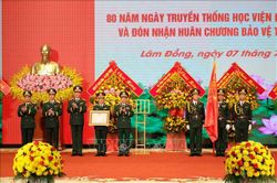 Đại tướng Phan Văn Giang dự lễ kỷ niệm 80 năm Ngày truyền thống của Học viện Lục quân