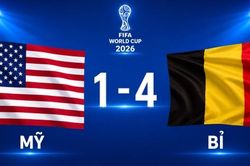Bỉ thắng đậm chủ nhà Mỹ 4-1, hiên ngang vào tứ kết World Cup 2026