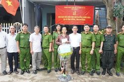 Tiểu đoàn 3 (Trung đoàn Cảnh sát cơ động số 10) tổng kết hành quân dã ngoại tại xã biên giới Vĩnh Xương