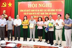 Thành lập 3 hội đồng tư vấn của Ủy ban MTTQ Việt Nam tỉnh An Giang