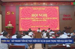 Đẩy nhanh tiến độ thực hiện các dự án quan trọng trên địa bàn tỉnh