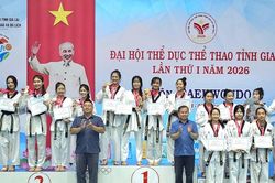 Phường Pleiku xếp hạng nhất môn Taekwondo Đại hội Thể dục thể thao tỉnh Gia Lai