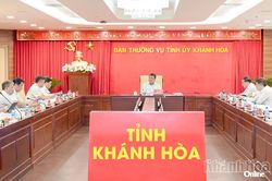Ban Thường vụ Tỉnh ủy Khánh Hòa cho ý kiến đối với một số nội dung quan trọng