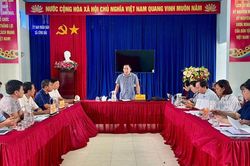 Sở Dân tộc và Tôn giáo làm việc với xã Công Hải về thực hiện Chương trình mục tiêu quốc gia