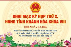 8 giờ sáng mai (8-7): Truyền hình trực tiếp Kỳ họp thứ 2, HĐND tỉnh Khánh Hòa khóa VIII