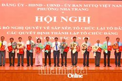 Phường Nha Trang c&ocirc;ng bố, chỉ định nh&acirc;n sự của 29 tổ d&acirc;n phố