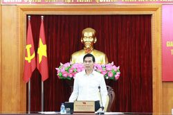 Giao ban c&ocirc;ng t&aacute;c nội ch&iacute;nh v&agrave; thực hiện Quy định số 11 của Bộ Ch&iacute;nh trị 6 th&aacute;ng đầu năm