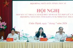 Tổ đại biểu số 8 - HĐND tỉnh tiếp xúc cử tri tại xã Chấn Thịnh