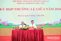 HĐND phường Hoa Lư tổ chức Kỳ họp thường lệ giữa năm 2026