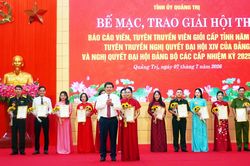 Trao giải hội thi b&aacute;o c&aacute;o vi&ecirc;n, tuy&ecirc;n truyền vi&ecirc;n giỏi cấp tỉnh năm 2026
