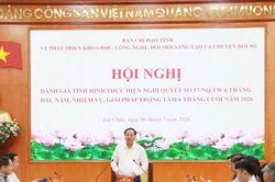 Lai Ch&acirc;u: Quyết t&acirc;m thực hiện c&oacute; hiệu quả c&aacute;c nhiệm vụ của Nghị quyết số 57 NQ/TW