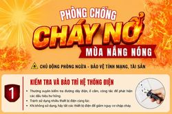 Đừng chủ quan trong mùa nắng nóng: 7 lưu ý giúp tránh cháy nổ