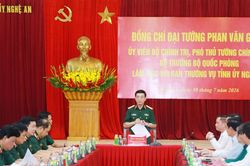 Đại tướng Phan Văn Giang y&ecirc;u cầu Nghệ An quyết liệt triển khai Chiến dịch 500 ng&agrave;y đ&ecirc;m
