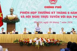 Nghị quyết phi&ecirc;n họp Ch&iacute;nh phủ thường kỳ th&aacute;ng 6/2026 v&agrave; Hội nghị Ch&iacute;nh phủ với địa phương