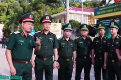 Thượng tướng Nguyễn Trường Thắng kiểm tra, tổng duyệt c&ocirc;ng t&aacute;c tổ chức Chương tr&igrave;nh Giao lưu hữu nghị Quốc ph&ograve;ng bi&ecirc;n giới Việt Nam - L&agrave;o lần thứ 3