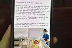 Sinh bé trai xong, người mẹ để lại con rồi mất liên lạc