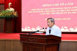 Mục tiêu tăng trưởng hai con số là trách nhiệm chính trị của Thủ đô với cả nước