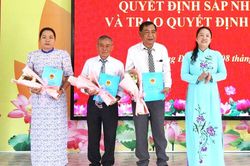 Sáp nhập ấp, trường học trên địa bàn xã Long Điền