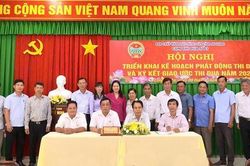 Cụm Thi đua số 3 Hội Nông dân tỉnh An Giang ký kết giao ước thi đua năm 2026