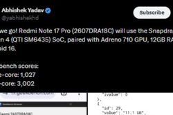 Redmi Note 17 Pro lộ diện trên Geekbench: Giải mã sức mạnh chip Snapdragon 6s Gen 4