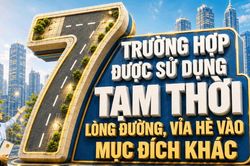 7 trường hợp được sử dụng tạm thời lòng đường, vỉa hè vào mục đích khác