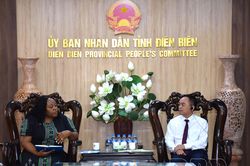 Lãnh đạo UBND tỉnh tiếp xã giao Đoàn công tác UN Women tại Việt Nam