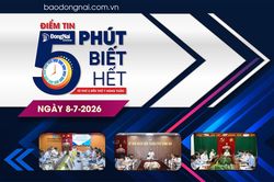 Điểm tin '5 phút biết hết' sáng 8-7: Phấn đấu trong tháng 10-2026 hoàn thiện cơ sở dữ liệu đất đai phục vụ chuyển đổi số