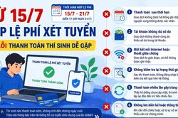 Từ 15-7 nộp lệ phí xét tuyển: 6 lỗi thanh toán thí sinh dễ gặp