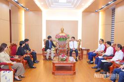 Đồng chí Chủ tịch UBND tỉnh làm việc với Công ty TNHH AEON Việt Nam về tiến độ triển khai Dự án Trung tâm thương mại AEON Phủ Lý