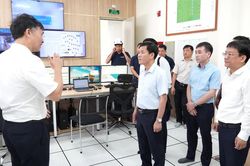 Đồng chí Bí thư Tỉnh ủy thăm, kiểm tra cụm Nhà máy điện gió B&T