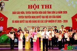 Hội thi b&aacute;o c&aacute;o vi&ecirc;n, tuy&ecirc;n truyền vi&ecirc;n giỏi tỉnh Sơn La năm 2026 th&agrave;nh c&ocirc;ng tốt đẹp