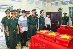 Tìm thấy 4 hài cốt liệt sĩ tại 2 xã: Biển Bạch và Hưng Mỹ