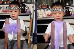 Clip 'hướng dẫn sử dụng khối nghỉ hè' hút 6 triệu view nhờ công nhân nhí 6 tuổi