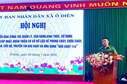 Xã Ô Diên đẩy mạnh chuyển đổi số trong công tác phòng cháy, chữa cháy