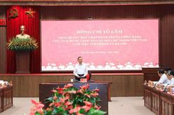 Tổng Bí thư, Chủ tịch nước Tô Lâm làm việc với Ban Thường vụ Thành ủy Hà Nội