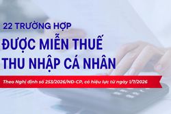 Infographic: 22 trường hợp được miễn thuế thu nhập c&aacute; nh&acirc;n