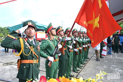 Trang nghi&ecirc;m lễ truy điệu, an t&aacute;ng 68 bộ h&agrave;i cốt liệt sĩ tại Đồng Th&aacute;p