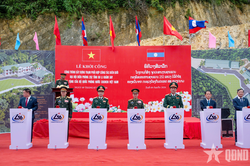 Khởi công xây dựng Trạm phối hợp công tác của Đại đội Biên phòng Lào