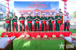 Cục Hậu cần - Kỹ thuật (Qu&acirc;n khu 9): Khởi c&ocirc;ng x&acirc;y dựng doanh trại Tiểu đo&agrave;n Vận tải thủy 805