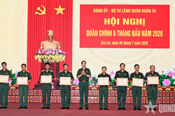 Quân đoàn 34: 15 cán bộ, nhân viên được tặng danh hiệu Chiến sĩ thi đua toàn quân