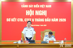 Cảnh s&aacute;t biển Việt Nam sơ kết c&ocirc;ng t&aacute;c Đảng, c&ocirc;ng t&aacute;c ch&iacute;nh trị 6 th&aacute;ng đầu năm