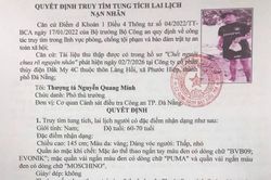 Tìm tung tích nạn nhân