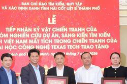 TPHCM nhận tài liệu phục vụ tìm kiếm, quy tập hài cốt liệt sĩ
