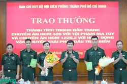 Trao thưởng th&agrave;nh t&iacute;ch đấu tranh với tội phạm tr&ecirc;n địa b&agrave;n bi&ecirc;n giới biển, đảo th&agrave;nh phố Hồ Ch&iacute; Minh