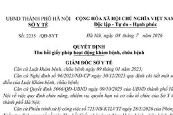 Thu hồi giấy phép hoạt động khám bệnh, chữa bệnh đối với Phòng khám đa khoa Y học Quốc tế