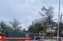 Phường Sầm Sơn thông tin vụ nước chảy ra bãi biển sau mưa lớn